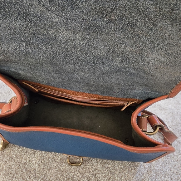 Dooney & Bourke Navy and Tan Crossbody Bag - Picture 3 of 3